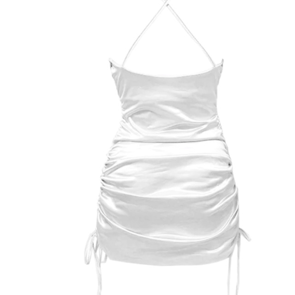 White Satin CABO Dress